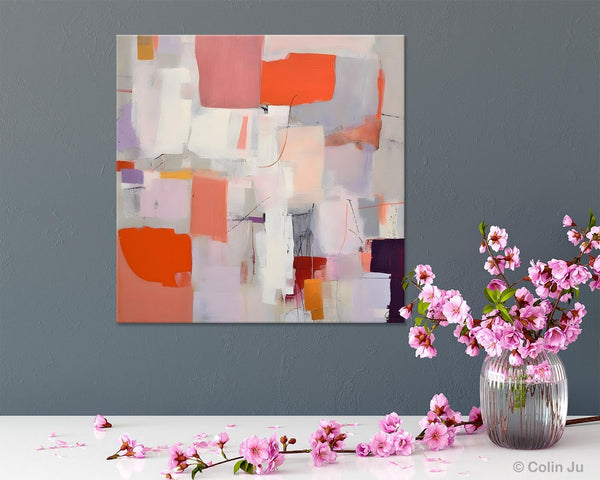 Modern Acrylic Artwork, Original Abstract Wall Art, Contemporary Canvas Art, Hand Painted Canvas Art, Large Abstract Painting for Bedroom-artworkcanvas