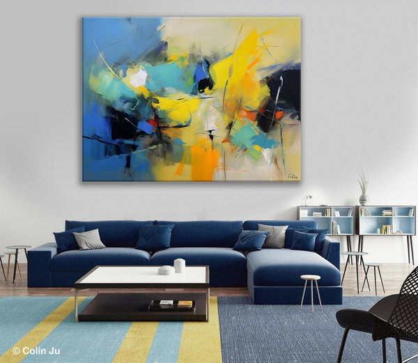 Hand Painted Canvas Art, Contemporary Acrylic Art, Oversized Canvas Paintings, Original Abstract Art, Huge Wall Art Ideas for Living Room-artworkcanvas