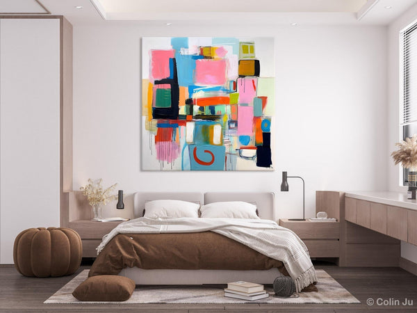 Contemporary Canvas Art, Original Modern Wall Art, Modern Canvas Paintings, Modern Acrylic Artwork, Large Abstract Painting for Dining Room-artworkcanvas