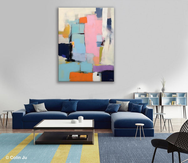 Original Canvas Art, Contemporary Acrylic Painting on Canvas, Large Wall Art Painting for Bedroom, Oversized Modern Abstract Wall Paintings-artworkcanvas