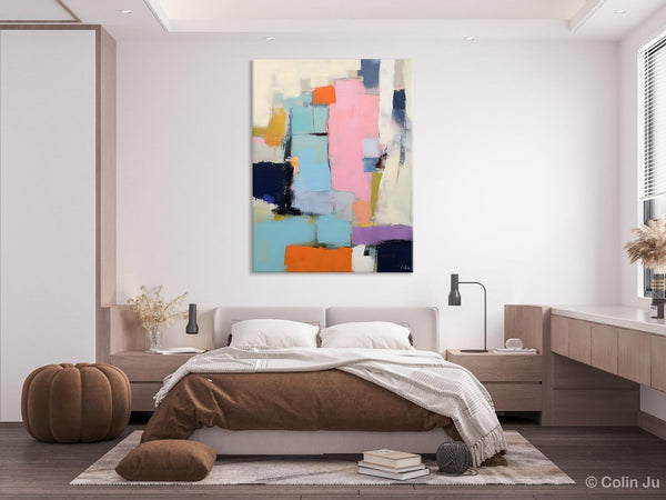 Original Canvas Art, Contemporary Acrylic Painting on Canvas, Large Wall Art Painting for Bedroom, Oversized Modern Abstract Wall Paintings-artworkcanvas