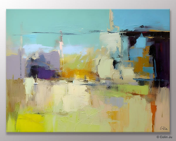 Large Acrylic Paintings on Canvas, Original Abstract Art, Contemporary Acrylic Painting on Canvas, Oversized Modern Abstract Wall Paintings-artworkcanvas