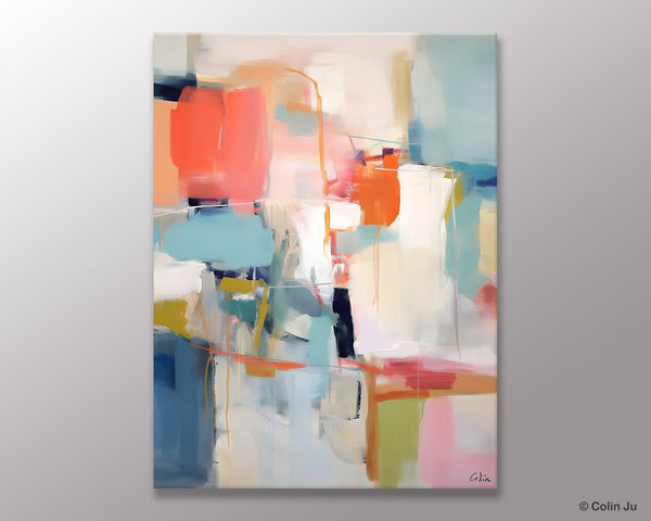 Large Wall Art Painting for Bedroom, Original Canvas Art, Contemporary Acrylic Painting on Canvas, Oversized Modern Abstract Wall Paintings-artworkcanvas