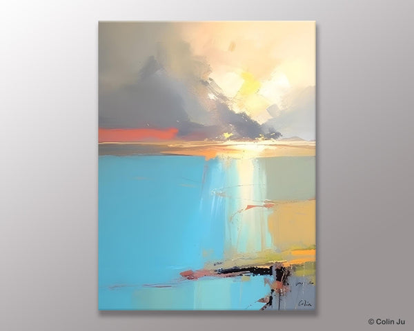 Contemporary Acrylic Painting on Canvas, Large Original Artwork, Large Landscape Paintings for Living Room, Modern Canvas Art Paintings
