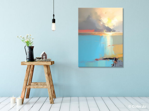 Contemporary Acrylic Painting on Canvas, Large Original Artwork, Large Landscape Paintings for Living Room, Modern Canvas Art Paintings