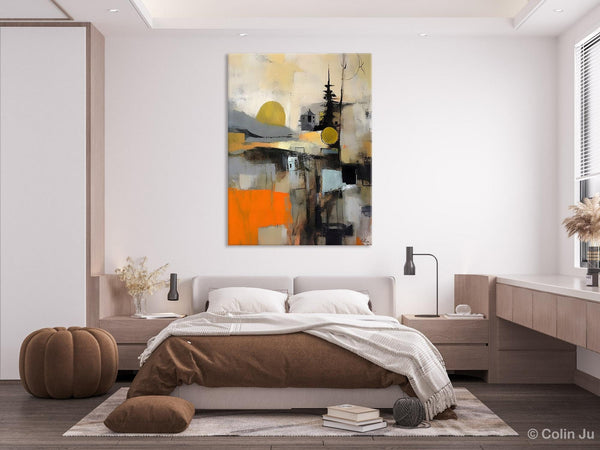 Original Canvas Art, Contemporary Acrylic Painting on Canvas, Large Wall Art Painting for Bedroom, Oversized Modern Abstract Wall Paintings-artworkcanvas