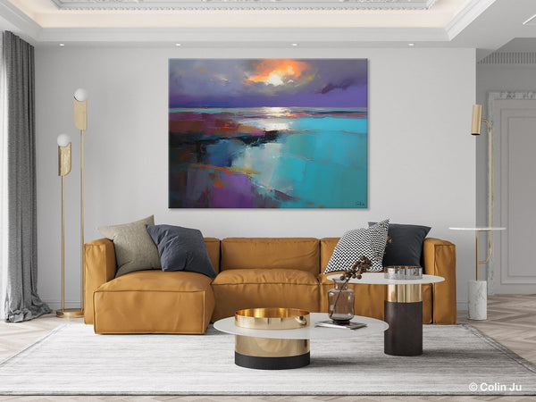 Original Landscape Abstract Painting, Landscape Canvas Paintings for Dining Room, Extra Large Modern Wall Art, Acrylic Painting on Canvas