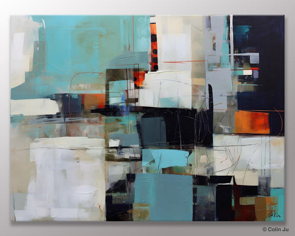 Extra Large Paintings for Dining Room, Abstract Wall Paintings, Hand Painted Canvas Art, Original Artowrk, Contemporary Wall Art Paintings-artworkcanvas