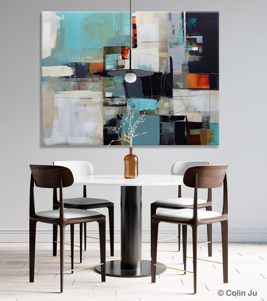 Extra Large Paintings for Dining Room, Abstract Wall Paintings, Hand Painted Canvas Art, Original Artowrk, Contemporary Wall Art Paintings-artworkcanvas