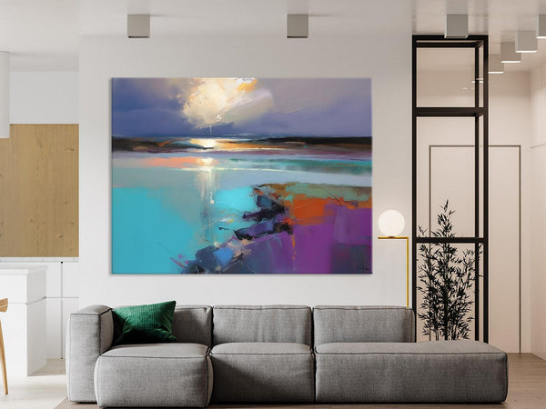 Original Landscape Paintings, Landscape Canvas Paintings for Living Room, Extra Large Modern Wall Art Paintings, Acrylic Painting on Canvas