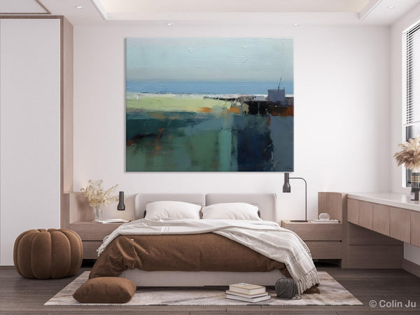 Landscape Acrylic Paintings, Landscape Abstract Paintings, Modern Wall Art for Living Room, Original Abstract Abstract Painting on Canvas-artworkcanvas