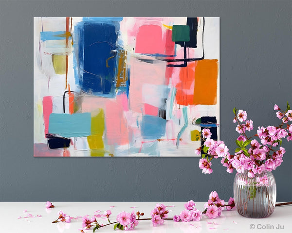 Large Wall Art Painting for Bedroom, Original Canvas Art, Oversized Modern Abstract Wall Paintings, Contemporary Acrylic Painting on Canvas-artworkcanvas