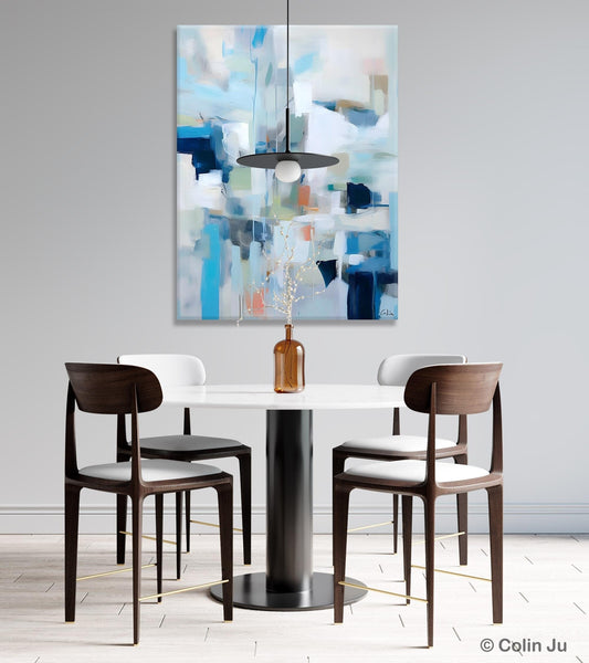 Large Modern Canvas Wall Paintings, Original Abstract Art, Hand Painted Acrylic Painting on Canvas, Large Wall Art Painting for Dining Room-artworkcanvas