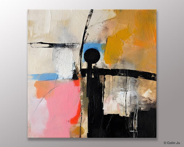 Extra Large Abstract Paintings for Bedroom, Original Modern Acrylic Wall Art, Modern Canvas Art Paintings, Abstract Wall Art for Dining Room-artworkcanvas