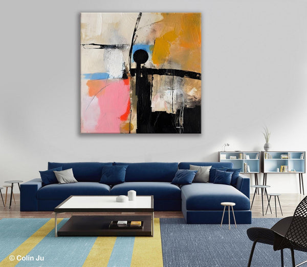 Extra Large Abstract Paintings for Bedroom, Original Modern Acrylic Wall Art, Modern Canvas Art Paintings, Abstract Wall Art for Dining Room-artworkcanvas