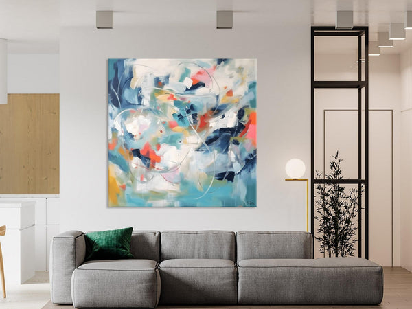 Modern Acrylic Art, Modern Original Abstract Art, Large Abstract Art for Bedroom, Simple Canvas Paintings for Sale, Contemporary Canvas Art-artworkcanvas