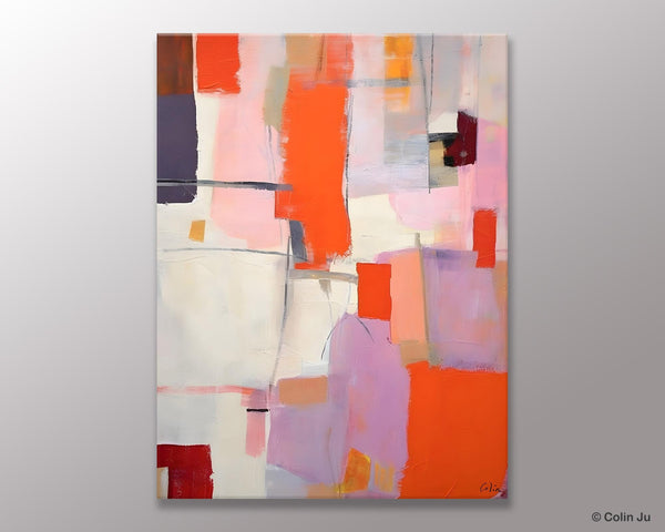 Large Modern Canvas Art for Dining Room, Simple Abstract Art, Large Original Wall Art Painting for Bedroom, Acrylic Paintings on Canvas-artworkcanvas