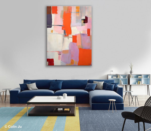 Large Modern Canvas Art for Dining Room, Simple Abstract Art, Large Original Wall Art Painting for Bedroom, Acrylic Paintings on Canvas-artworkcanvas