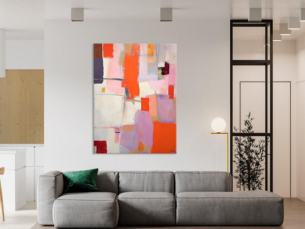 Large Modern Canvas Art for Dining Room, Simple Abstract Art, Large Original Wall Art Painting for Bedroom, Acrylic Paintings on Canvas-artworkcanvas