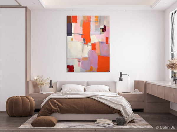 Large Modern Canvas Art for Dining Room, Simple Abstract Art, Large Original Wall Art Painting for Bedroom, Acrylic Paintings on Canvas-artworkcanvas