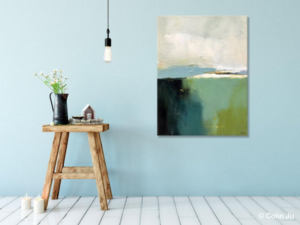 Simple Modern Wall Art, Oversized Contemporary Acrylic Paintings, Original Abstract Paintings, Extra Large Canvas Painting for Living Room-artworkcanvas