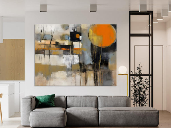 Large Wall Art Painting for Bedroom, Oversized Abstract Wall Art Paintings, Original Modern Artwork, Contemporary Acrylic Painting on Canvas-artworkcanvas