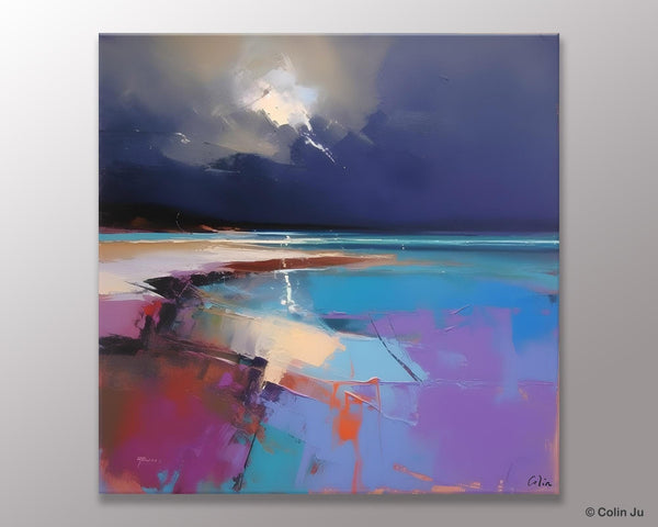 Landscape Canvas Paintings, Hand Painted Canvas Art, Landscape Acrylic Art, Original Abstract Art, Large Landscape Paintings for Living Room