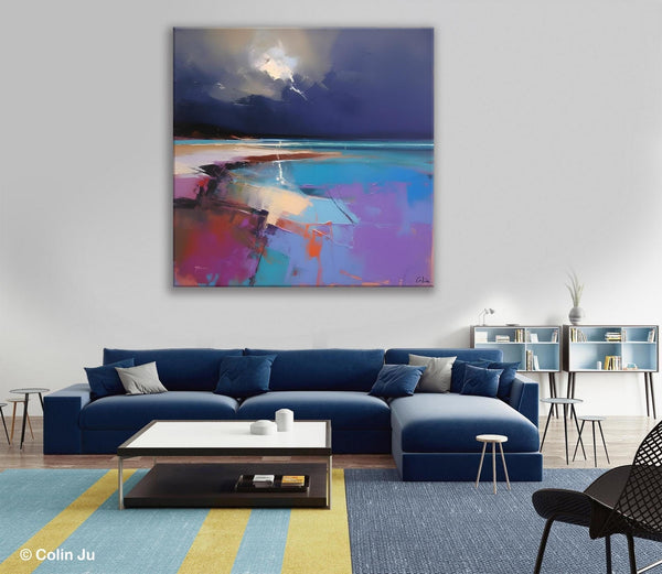 Landscape Canvas Paintings, Hand Painted Canvas Art, Landscape Acrylic Art, Original Abstract Art, Large Landscape Paintings for Living Room