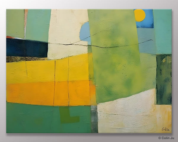 Original Canvas Artwork, Large Wall Art Painting for Dining Room, Contemporary Acrylic Painting on Canvas, Modern Abstract Wall Paintings-artworkcanvas