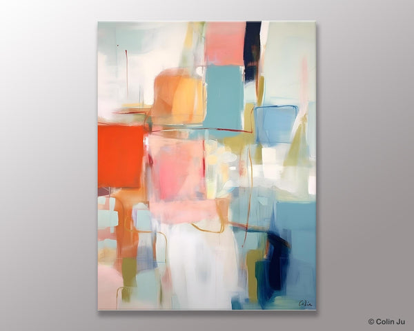 Hand Painted Canvas Art, Original Artowrk, Abstract Wall Paintings, Extra Large Paintings for Dining Room, Contemporary Wall Art Paintings-artworkcanvas