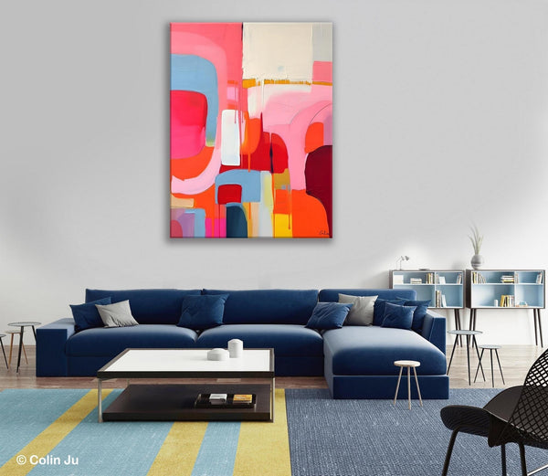 Contemporary Acrylic Painting on Canvas, Simple Abstract Art, Large Painting for Dining Room, Original Canvas Artwork, Wall Art Paintings-artworkcanvas