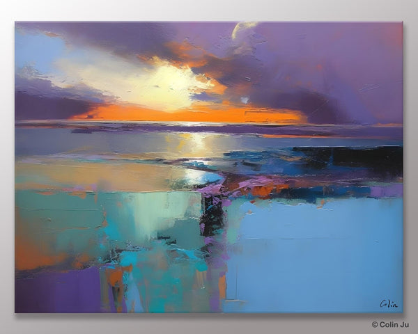 Landscape Canvas Paintings for Living Room, Original Landscape Paintings, Extra Large Modern Wall Art Paintings, Acrylic Painting on Canvas