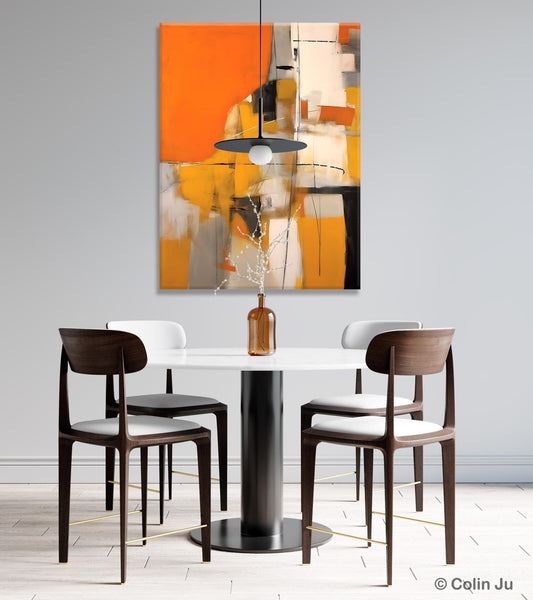 Large Paintings for Bedroom, Yellow Abstract Art Paintings, Large Contemporary Wall Art, Hand Painted Canvas Art, Original Modern Painting-artworkcanvas