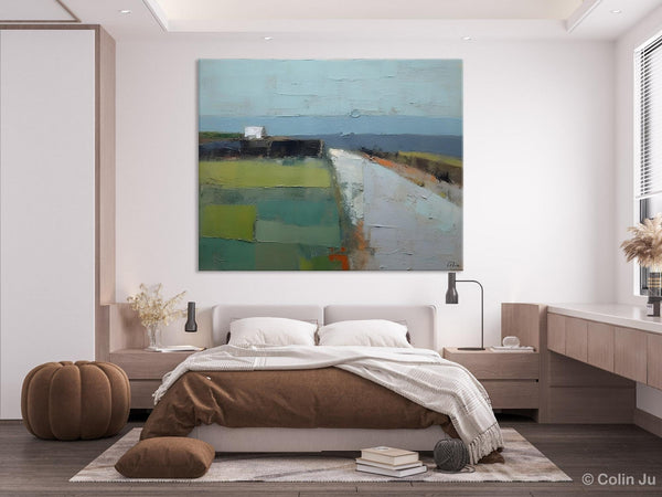 Heavy Texture Canvas Art, Abstract Landscape Paintings, Extra Large Canvas Painting for Living Room, Large Original Abstract Wall Art-artworkcanvas