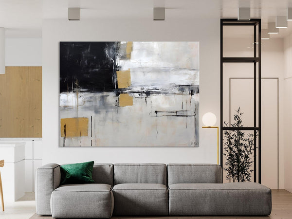 Original Abstract Art, Modern Wall Art Ideas for Bedroom, Extra Large Canvas Paintings, Impasto Art Painting, Contemporary Acrylic Paintings-artworkcanvas