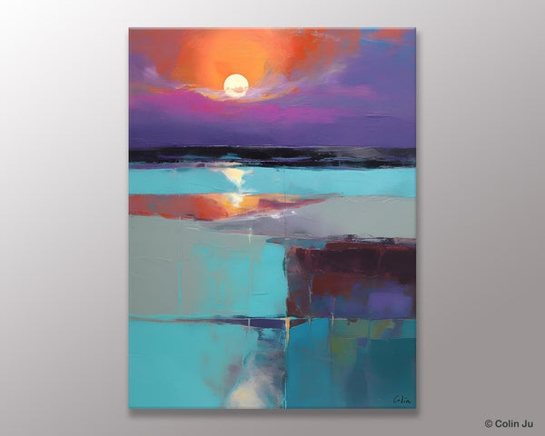 Extra Large Painting on Canvas, Oversized Contemporary Acrylic Painting, Extra Large Canvas Painting for Bedroom, Original Abstract Painting-artworkcanvas