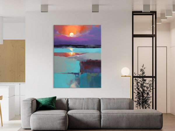 Extra Large Painting on Canvas, Oversized Contemporary Acrylic Painting, Extra Large Canvas Painting for Bedroom, Original Abstract Painting-artworkcanvas