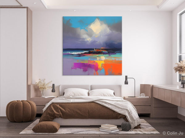 Landscape Canvas Paintings, Modern Canvas Wall Art Paintings, Original Canvas Painting for Living Room, Acrylic Painting on Canvas