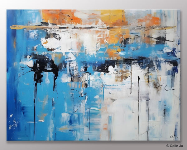 Oversized Canvas Paintings, Original Abstract Art, Modern Wall Art Ideas for Living Room, Palette Knife Painting, Contemporary Acrylic Art-artworkcanvas