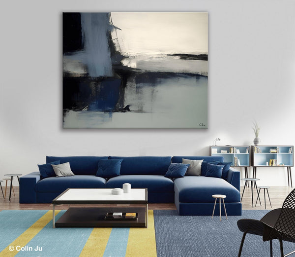Abstract Painting for Bedroom, Large Original Abstract Art, Contemporary Acrylic Paintings, Abstract Painting on Canvas, Simple Wall Art-artworkcanvas
