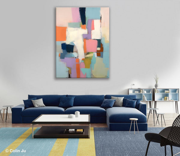 Extra Large Modern Wall Art, Acrylic Painting on Canvas, Contemporary Painting, Canvas Paintings for Dining Room, Original Abstract Painting-artworkcanvas
