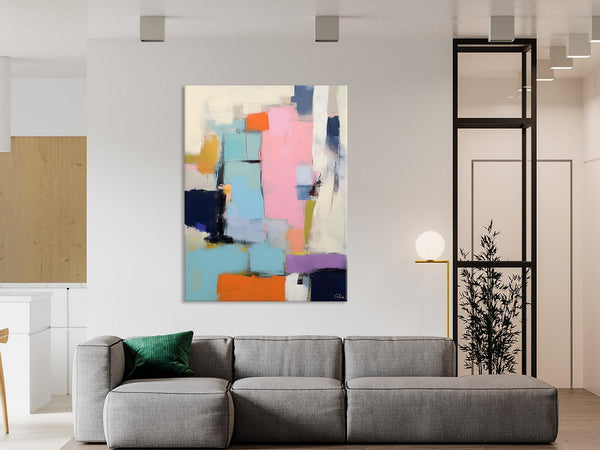 Original Canvas Art, Contemporary Acrylic Painting on Canvas, Large Wall Art Painting for Bedroom, Oversized Modern Abstract Wall Paintings-artworkcanvas