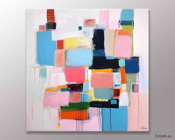 Modern Canvas Paintings, Large Abstract Art for Bedroom, Original Abstract Wall Art, Simple Modern Acrylic Artwork, Contemporary Canvas Art-artworkcanvas