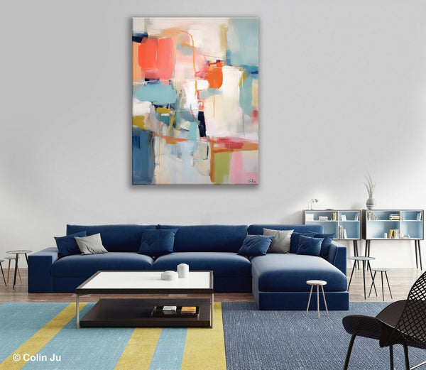 Large Wall Art Painting for Bedroom, Original Canvas Art, Contemporary Acrylic Painting on Canvas, Oversized Modern Abstract Wall Paintings-artworkcanvas
