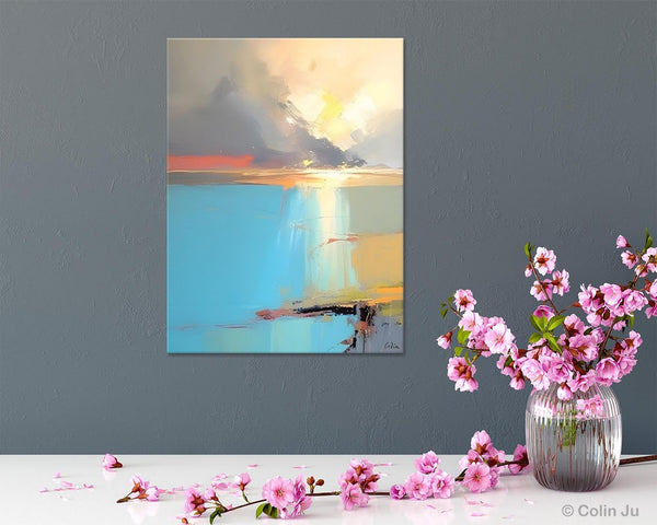 Contemporary Acrylic Painting on Canvas, Large Original Artwork, Large Landscape Paintings for Living Room, Modern Canvas Art Paintings-artworkcanvas