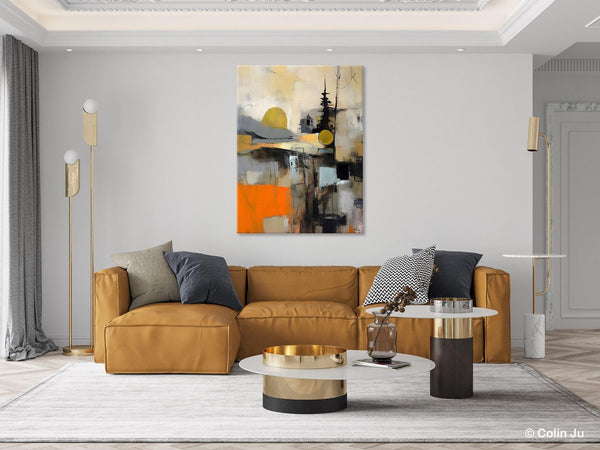 Original Canvas Art, Contemporary Acrylic Painting on Canvas, Large Wall Art Painting for Bedroom, Oversized Modern Abstract Wall Paintings-artworkcanvas