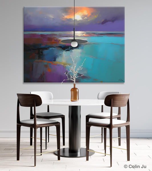 Original Landscape Abstract Painting, Landscape Canvas Paintings for Dining Room, Extra Large Modern Wall Art, Acrylic Painting on Canvas