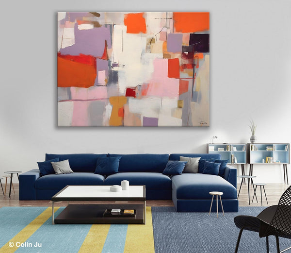 Acrylic Paintings on Canvas, Large Original Abstract Art, Contemporary Acrylic Painting on Canvas, Oversized Modern Abstract Wall Paintings-artworkcanvas