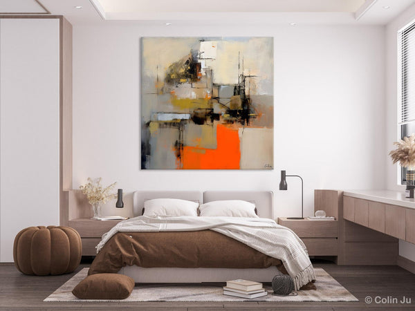 Large Abstract Art for Bedroom, Original Abstract Wall Art, Simple Modern Acrylic Artwork, Modern Canvas Paintings, Contemporary Canvas Art-artworkcanvas