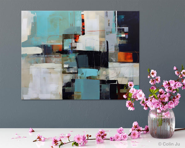 Extra Large Paintings for Dining Room, Abstract Wall Paintings, Hand Painted Canvas Art, Original Artowrk, Contemporary Wall Art Paintings-artworkcanvas